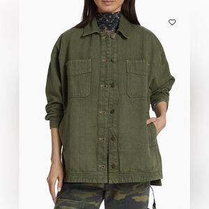 Free People Madison City Twill Jacket Womens Size XL